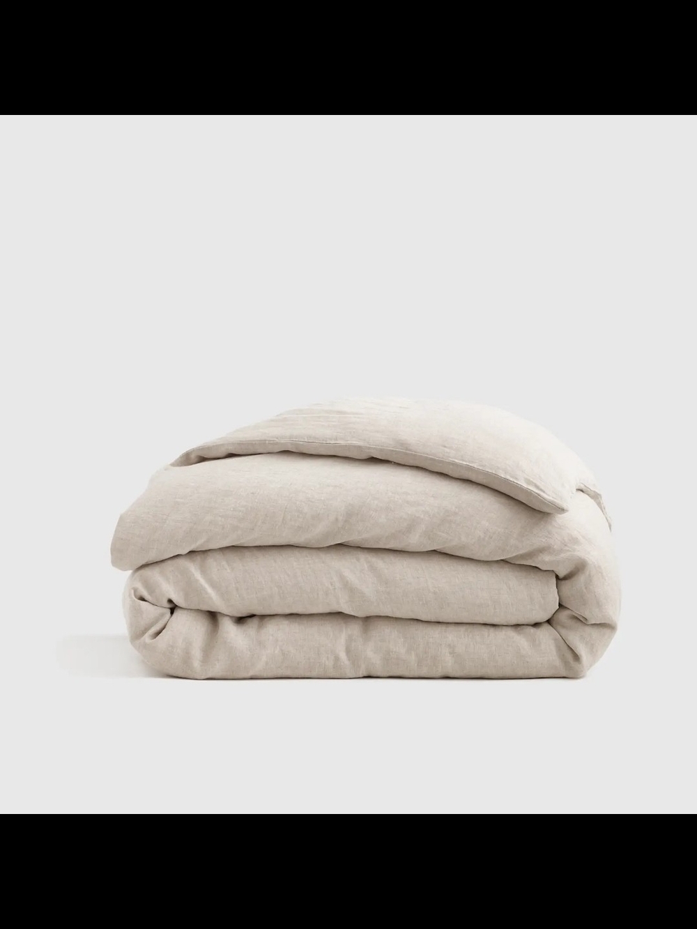 QUINCE European Linen Duvet Cover In Sand King / Cal King, New!